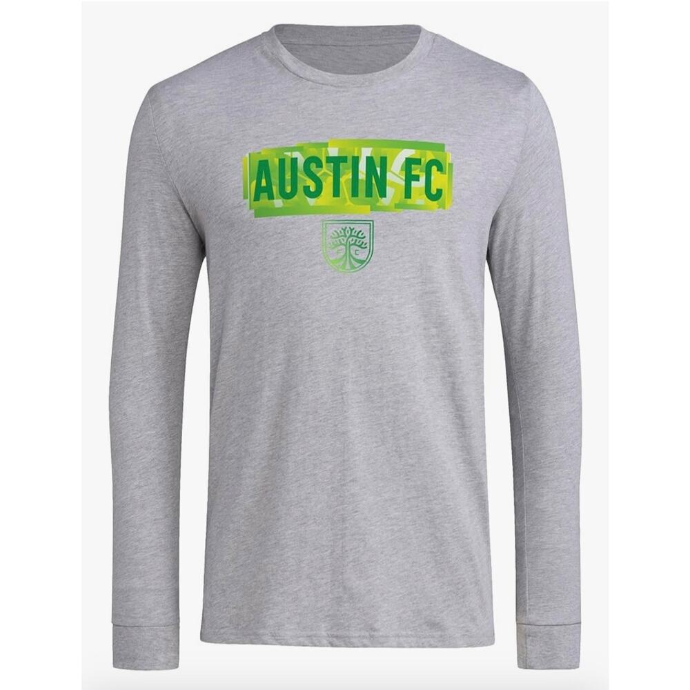 NWT - adidas Men's Austin Fc Long Sleeve Pre-Game T-Shirt Adult Sz Small